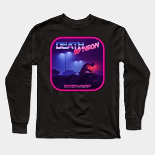 Death By Neon Album Mindwarp Logo Design - Official Product - cinematic synthwave / horror / berlin school / retrowave / dreamwave t-shirt Long Sleeve T-Shirt